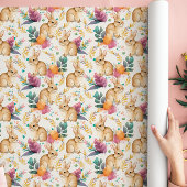 Spring Floral Bunnies Galore Geschenkpapier