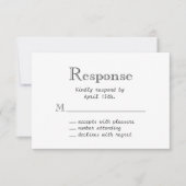 Spring Floral Chalkboard UAWG RSVP Karte (Vorderseite)