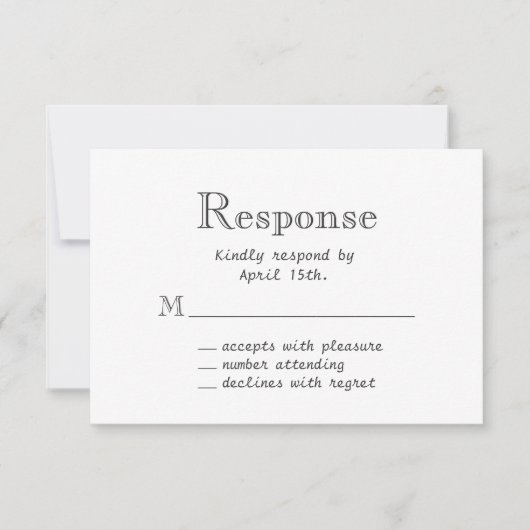 Spring Floral Chalkboard UAWG RSVP Karte (Vorderseite)