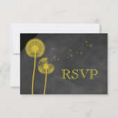 Spring Floral Chalkboard UAWG RSVP Karte (Rückseite)