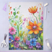 Spring Floral Colourful Tissue Paper Seidenpapier (Basteln)