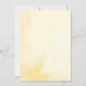 Spring Floral Daffodil Baby Shower Einladung (Rückseite)