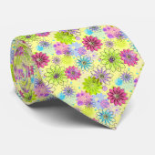 Spring Floral Design Necktie Krawatte (Gerollt)