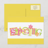 SPRING Floral Design Postkarte (Vorne/Hinten)