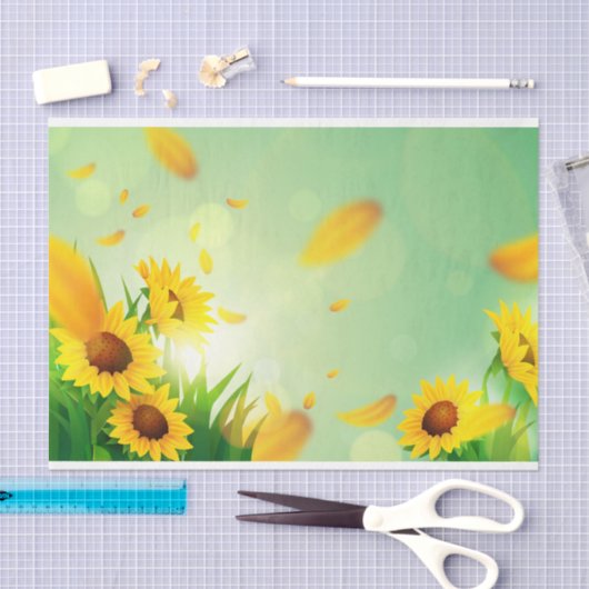 Spring Floral Design Series 7 Seidenpapier (Handwerk)