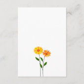 Spring Floral Elegant QR Code Wedding RSVP Begleitkarte (Rückseite)