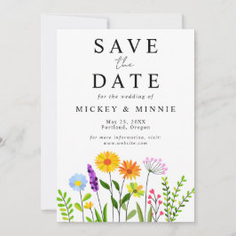 Spring Floral Elegante Wedding Save The Date