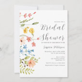 Spring Floral Elegantes Brautparty Einladung (Vorderseite)