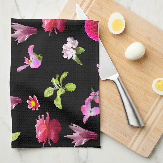 Spring Floral Foto Print Kitchen Handtuch (Viertel Falte)