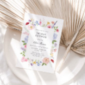 Spring Floral Frame Bridal Shower Einladung