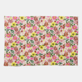 Spring Floral Garden Easter Kitchen Tea Geschirrtuch (Horizontal)