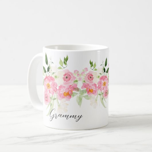 Spring Floral Grammy Kaffeetasse (Vorderseite Links)