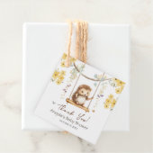 Spring Floral Hegehog Oh Baby Dusche Geschenkanhänger (Beispiel)