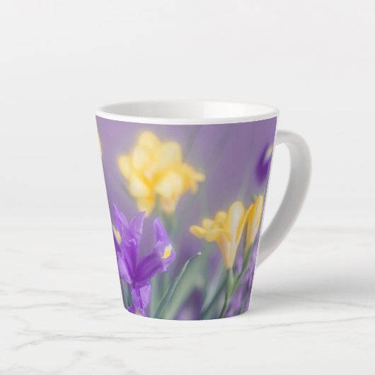 Spring floral Latte Mug Milchtasse (Rechte Ecke)