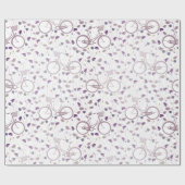Spring Floral Lavender Lila Vintage Radtour Geschenkpapier (Flach)