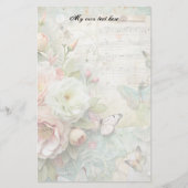 Spring Floral Letter Sheets Stationery Briefpapier (Vorderseite)