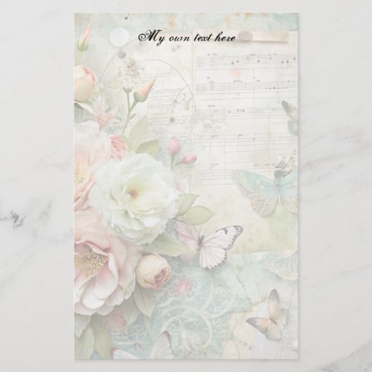 Spring Floral Letter Sheets Stationery Briefpapier (Vorderseite)