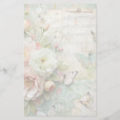 Spring Floral Letter Sheets Stationery Briefpapier (Rückseite)