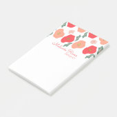 Spring Floral Muster Designer Business Post-it Klebezettel (angewinkelt)