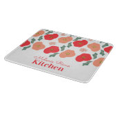 Spring Floral Muster Hand Drawn Greenery Küche Schneidebrett (Ecke)