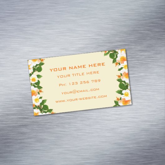 Spring Floral New Design Business Card Magnet (Beispiel)