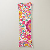 Spring Floral Paisley Pattern Seitenschläferkissen (Vorderseite Vertikal)