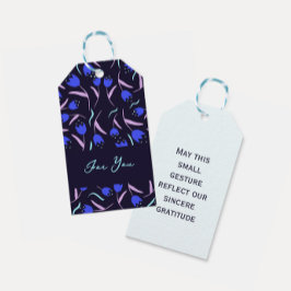 Spring Floral Pattern Geschenkanhänger