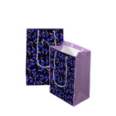 Spring Floral Pattern Lilac Mittlere Geschenktüte