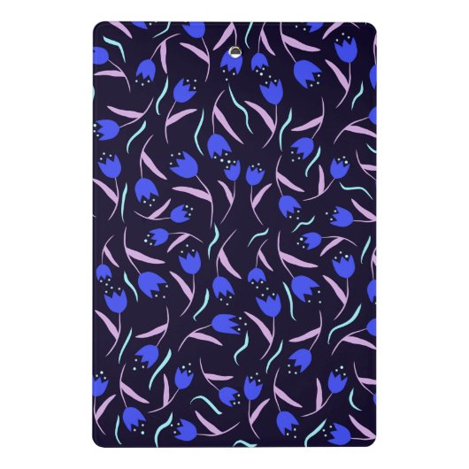 Spring Floral Pattern Mini Klemmbrett (Rückseite)