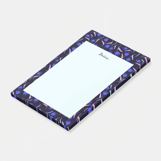 Spring Floral Pattern Post-it Klebezettel (angewinkelt)