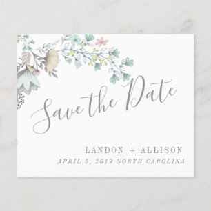 Spring Floral Save the Date Flyer