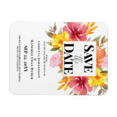 Spring Floral Save the Date Magnet (Horizontal)