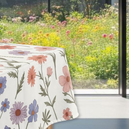 Spring Floral Tablecloth - Wildflower Printed Tischdecke