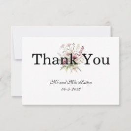 Spring Floral Thank You card Dankeskarte