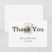 Spring Floral Thank You card Dankeskarte (Vorne/Hinten)