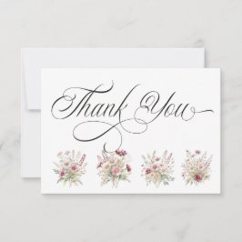 Spring Floral Thank You Card Dankeskarte