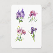 Spring Floral Watercolor – Botanical Flowers Begleitkarte (Vorderseite)