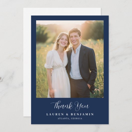 Spring Floral Wedding Dankeskarte (Vorne/Hinten)