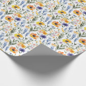 Spring Floral Wedding Geschenkpapier (Ecke)