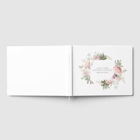Spring Floral Wedding Guest Book Gästebuch (Voll)