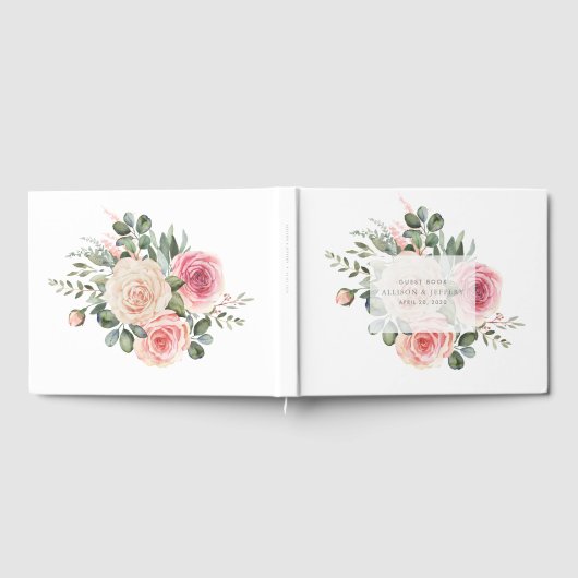 Spring Floral Wedding Guest Book Gästebuch (Voll)