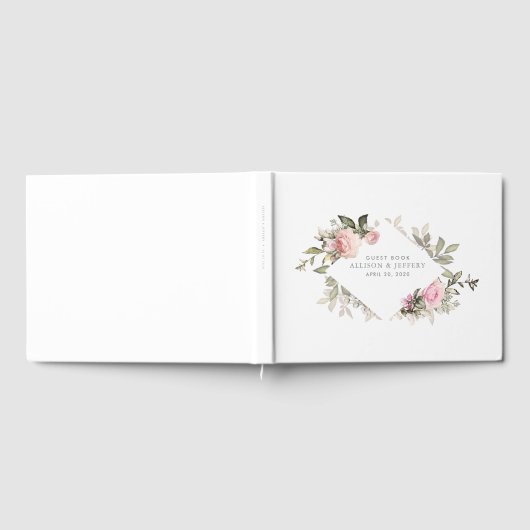 Spring Floral Wedding Guest Book Gästebuch (Voll)