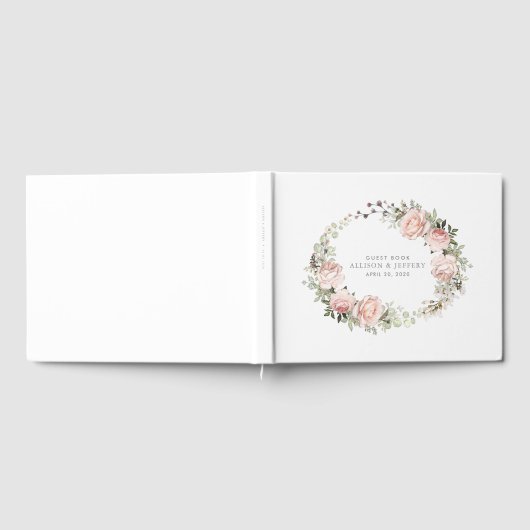 Spring Floral Wedding Guest Book Gästebuch (Voll)
