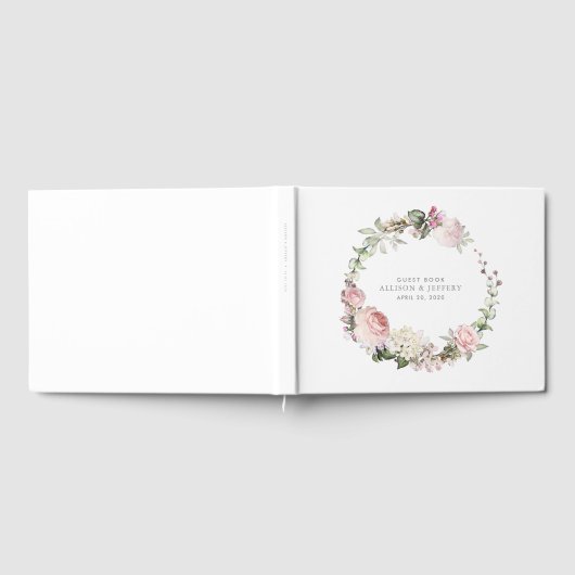 Spring Floral Wedding Guest Book Gästebuch (Voll)