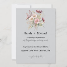 Spring Floral Wedding Invitation
