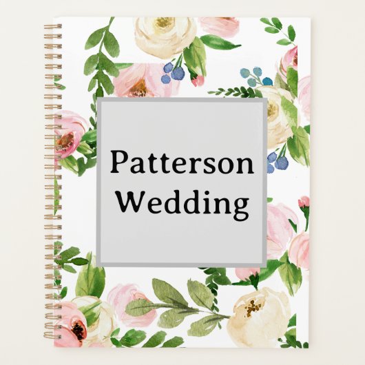 Spring Floral Wedding Planner Planer (Vorderseite)