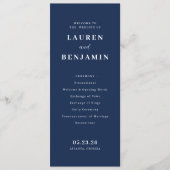 Spring Floral Wedding Programm (Vorderseite)