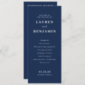 Spring Floral Wedding Programm (Vorne/Hinten)