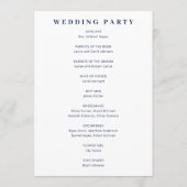 Spring Floral Wedding Programm (Rückseite)