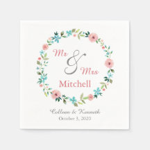 Spring Floral Wreath Wedding